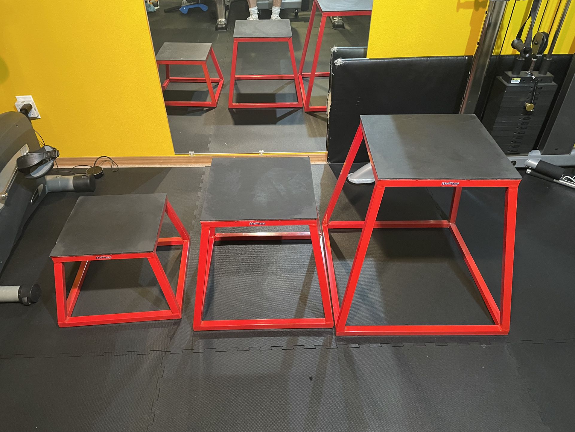 Plyometric Platform Box Set- 12", 18", 24" Red