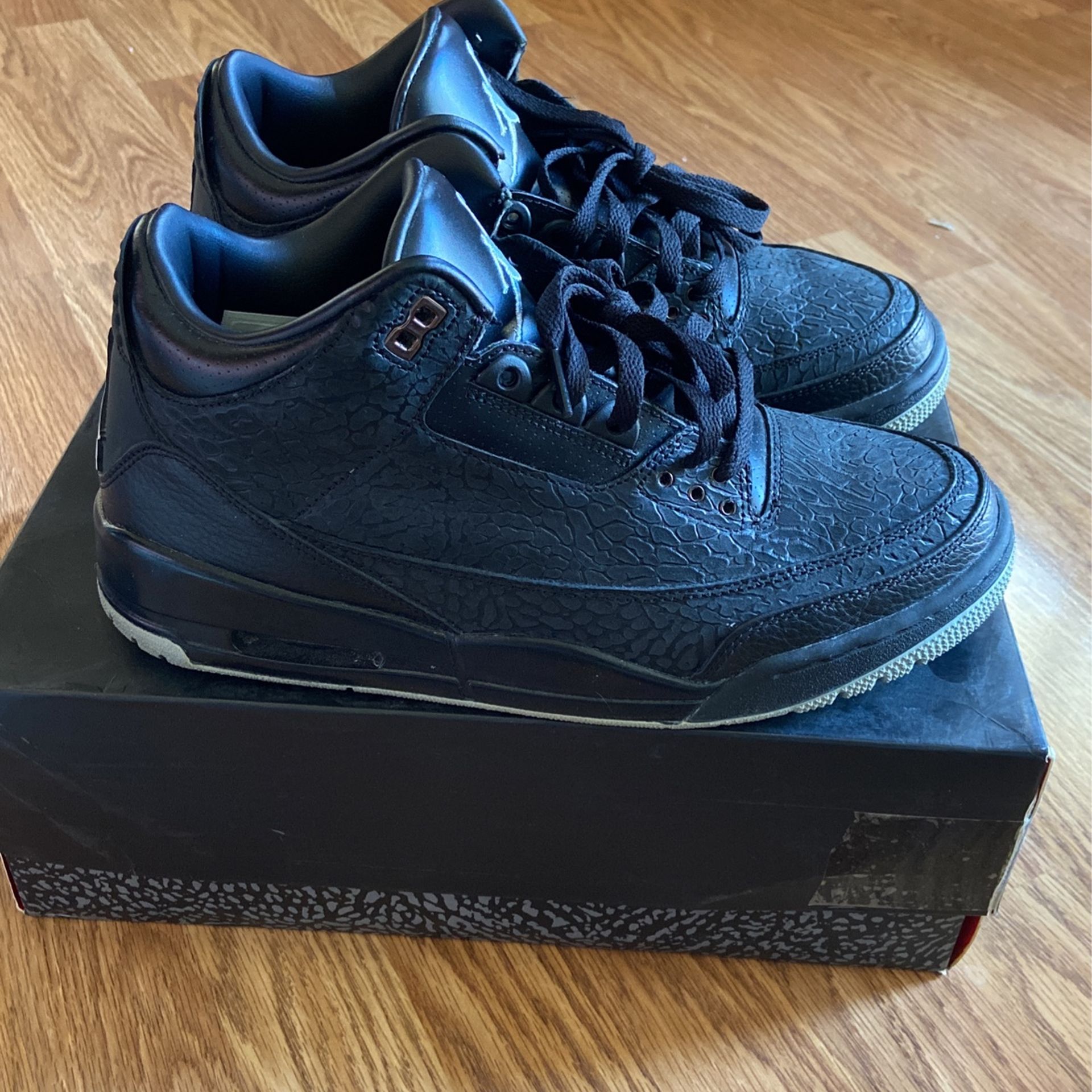 Retro Jordan Black Flip 3s, Released 2011, Size 10/10 VNDS