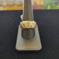 Masonic Diamond Ring 9.5