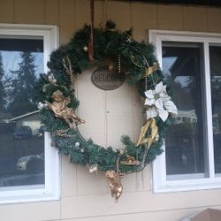2 Large Wreaths 
