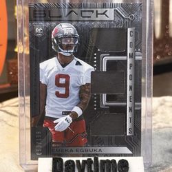 2025 Panini Black - Components Rookie Memorabilia Emeka Egbuka #SIZ-EEA /199 