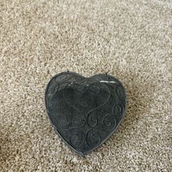 Metal Heart Jewelry Box