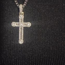 925 chain and mossinite pendant