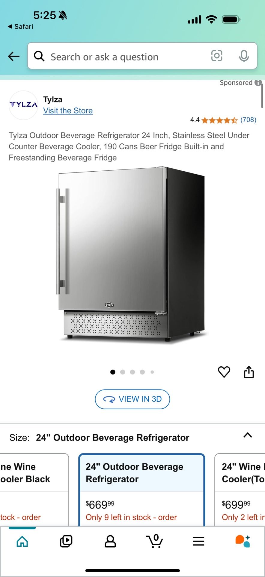 Outdoor Beverage Refrigerator