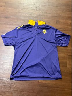 Nike Vikings Dri-FIT On Field Polo XL NFL Sideline Athleisure Core