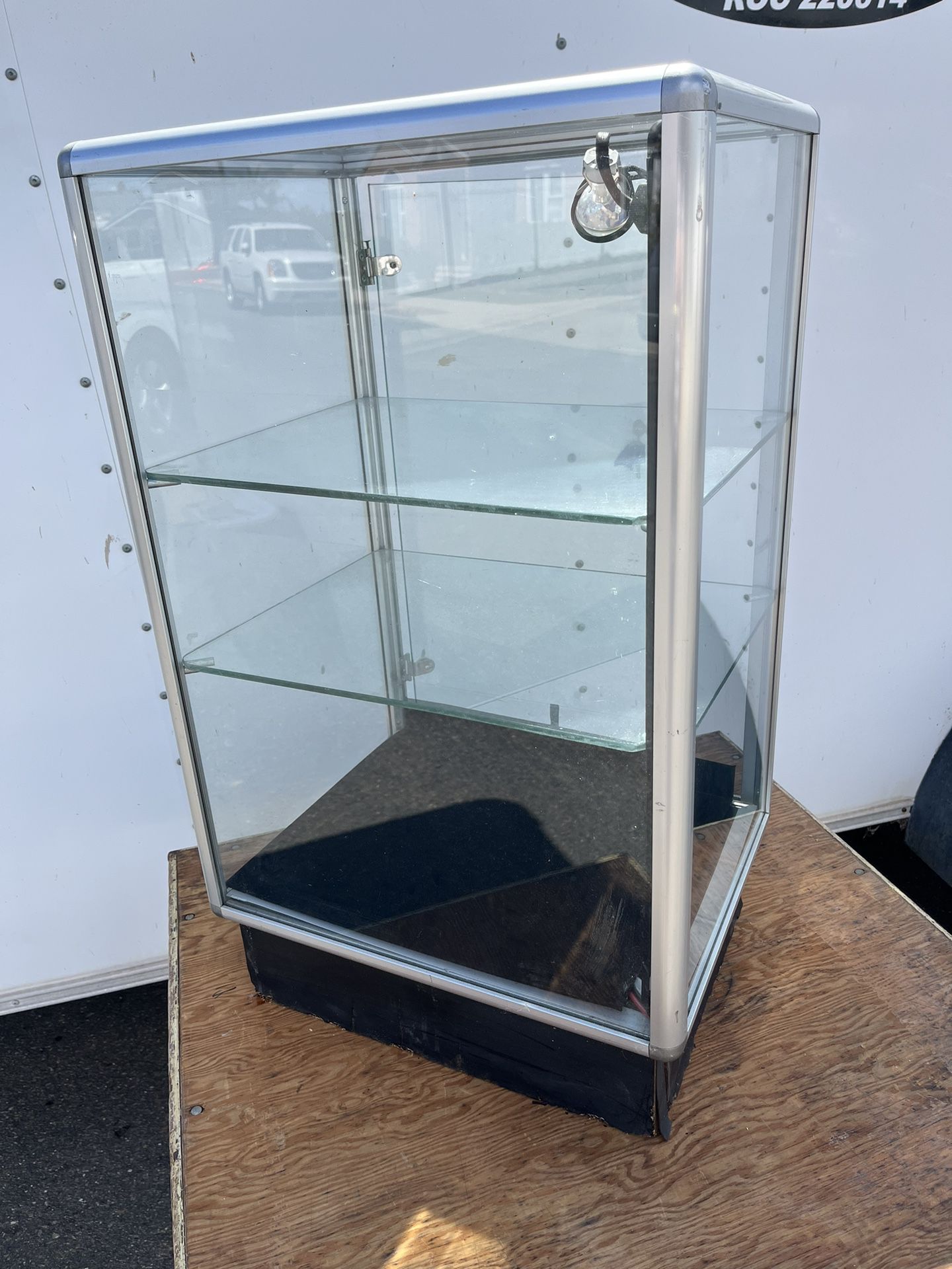 Store Display Case Small Showcase Glass 30 Inches High Locking