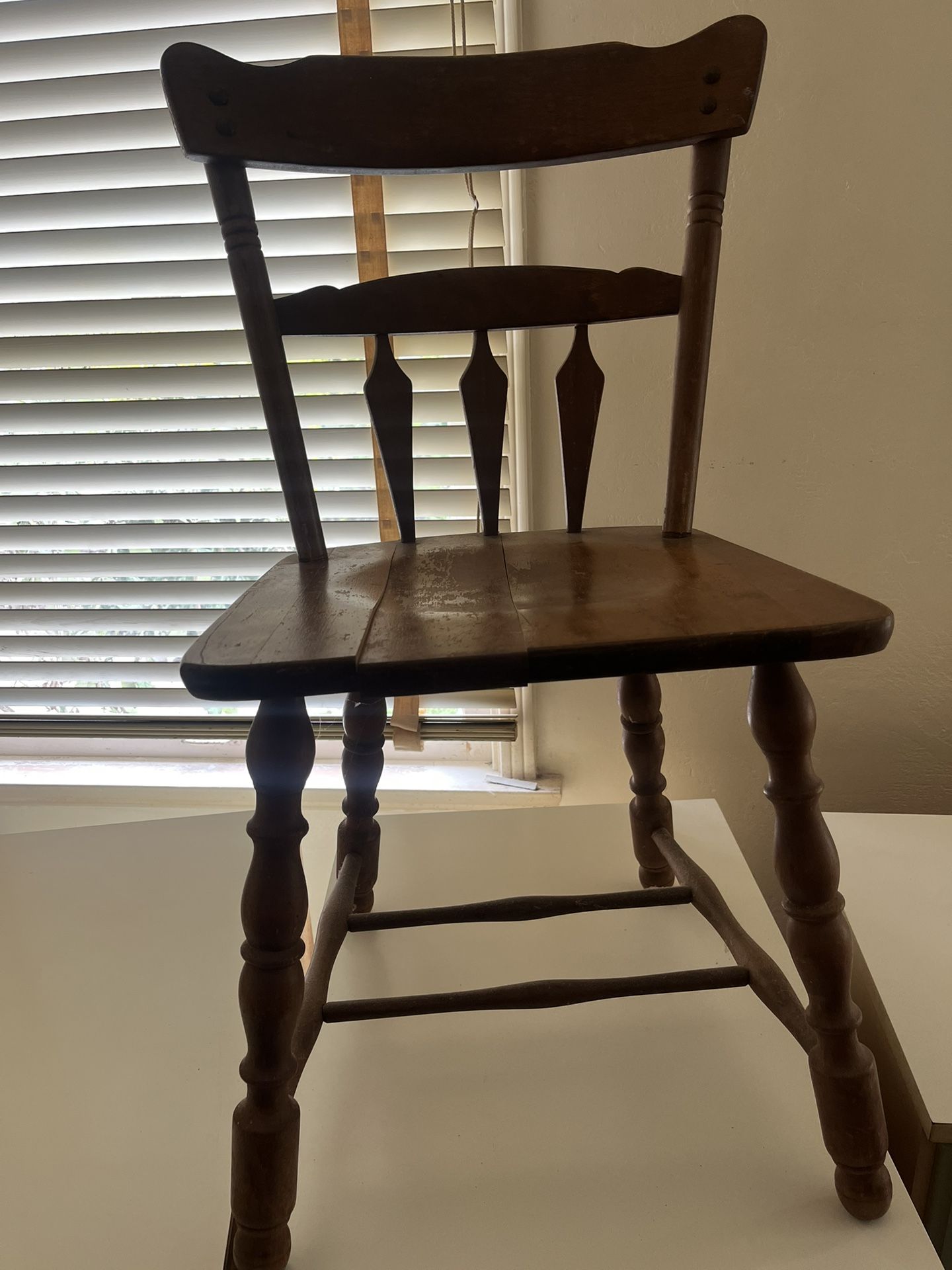 Vintage Solid Hardwood Chair Temple Stuart