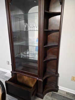 China shelf storage cabinet Dark Brown