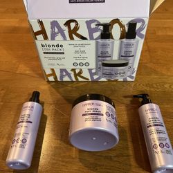 HARBOR BLONDE TRI PACK ANTI-BRASS LEAVE-IN CONDITIONER+  HAIR MASK+THERMAL SPRAY
