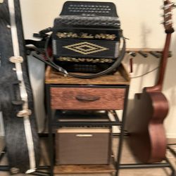 Gyfimoie Guitar Stand with LED Lights & Charging Station for 4-6 Guitars