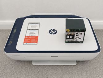 HP DeskJet 2700e Printer + 2 Extra 67XL Ink Cartridges