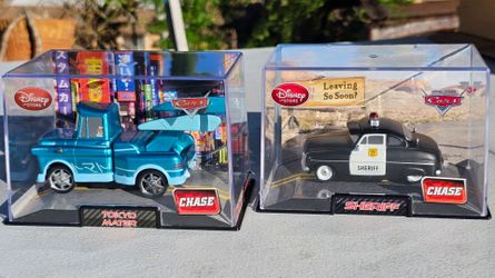Disney Pixar Rare Tokyo Mater Blue Metallic Chase 1:43 with Pixar Sheriff!