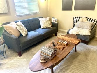 Sofa - linen dark gray