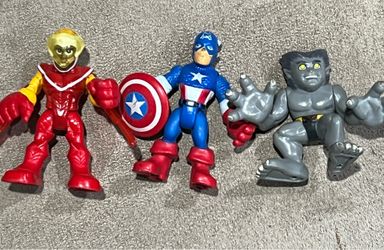 Marvel Imaginext lot of 3 figures Captain America & X-men Beast & Falcon