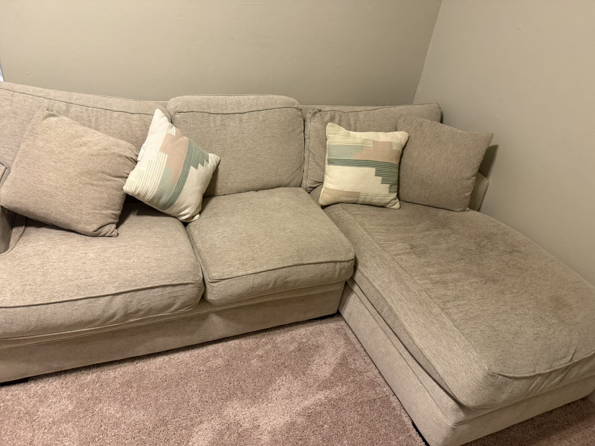 Couch With Chaise. Jonathan Louise Brand