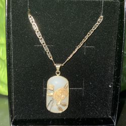 14k chain and pendant