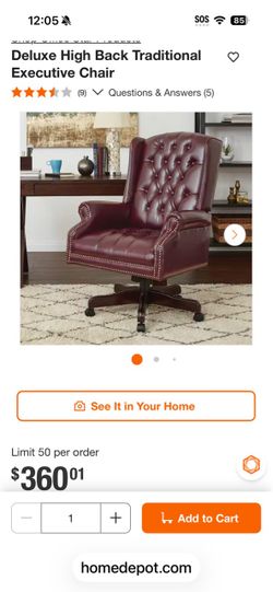 Deluxe High Back Traditional Executive Chair