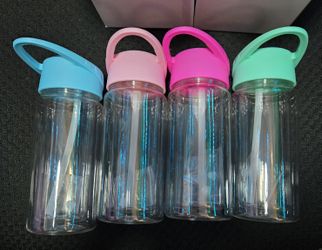 Kids Snowglobe Cups Glitter Tumbler No Design Different Color Lids $3 Each