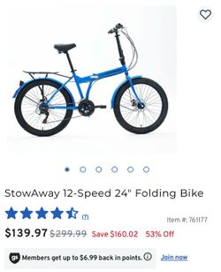 Bicicleta 6 velocidades camping se dobla
