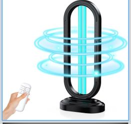 UV Light Sanitizer, Ultraviolet Lamp with Remote Control for Bed Bugs and Dust Mites, Home Disinfection Device UV Lamp for Home, Room & Kitchen, Ultra