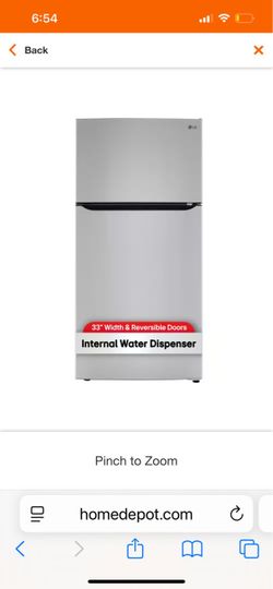 33 in. W 24 cu. ft. Top Freezer Refrigerator w/ LED Lighteing and Multi-Air Flow in Stainless Steel, ENERGY STAR