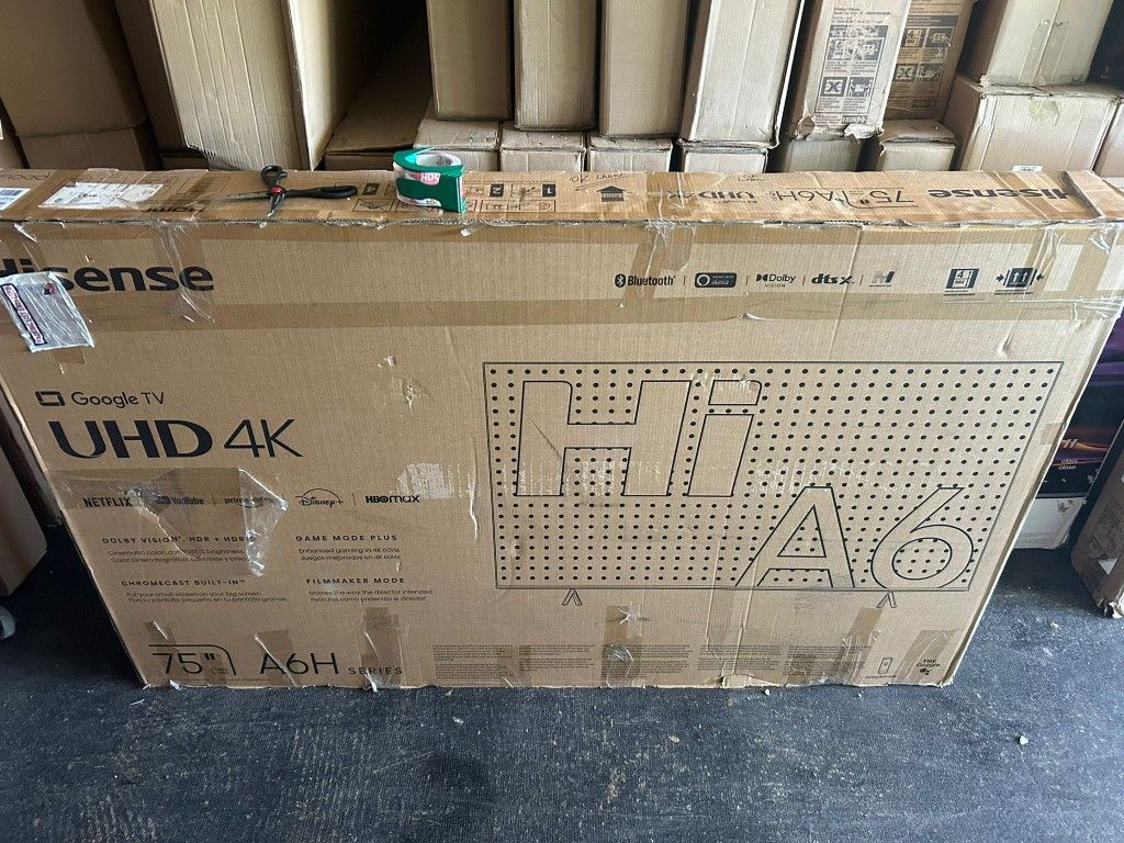 75" Hisense 4k UHD Smart LED TV