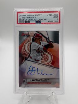 2025 Bowman's Best - JJ Wetherholt #B25-JJW Best of 2025 Auto 💥PSA 9💥 (RC)