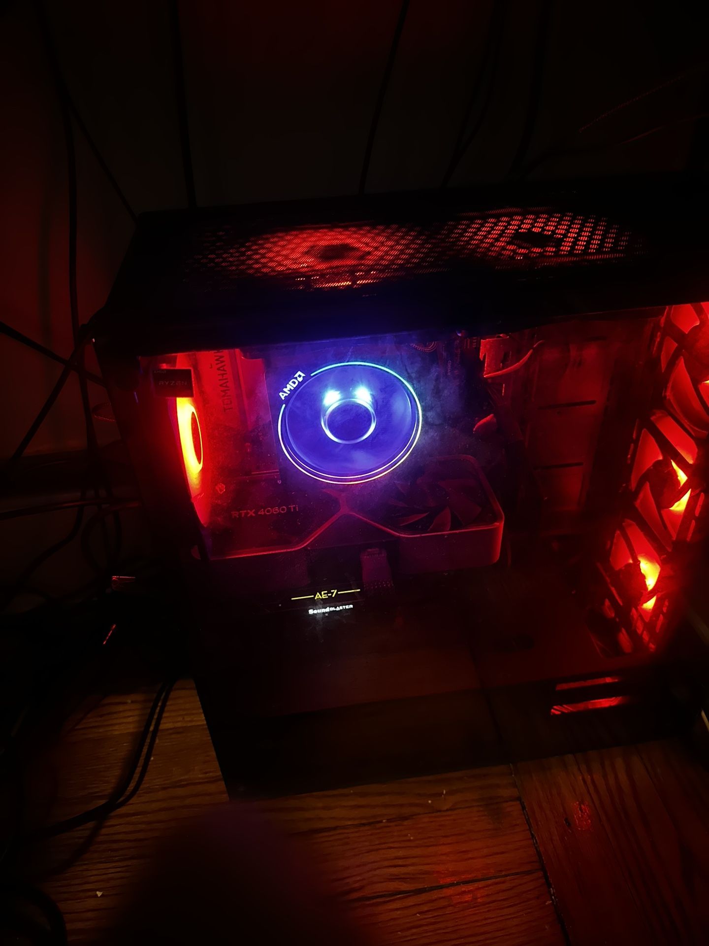 Ryzen 3600x with stock cooler and B450 Tomahawk motherboard