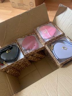 Box of coach wallets/ wristlets, 4 different colors, 15 total, AS IS