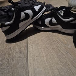 Nike Dunk Low Style-DD1503-101 Unisex White/White/Black US W 5/ M 3.5 BRAND NEW!