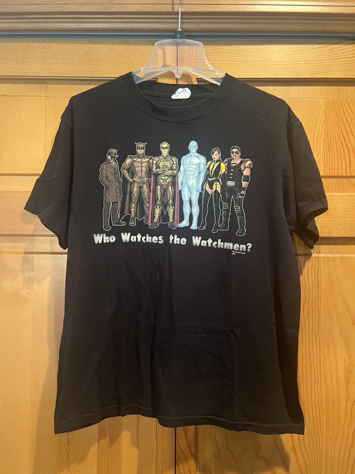 Who Watches the Watchmen? Black Shirt Clothing