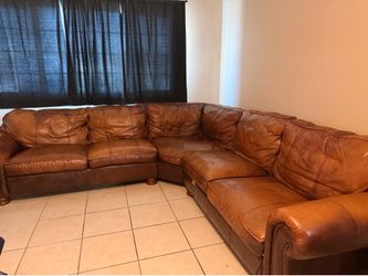 Leather sofa