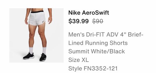 Nike AeroSwift Men's Running Shorts XL