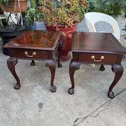 Solid Wood, Beautiful End Table Nightstands By Thomasville 26 Deep 21 Wide 23 Tall