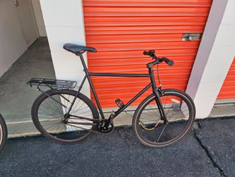 Matte Black Single Speed City Bike Fixie