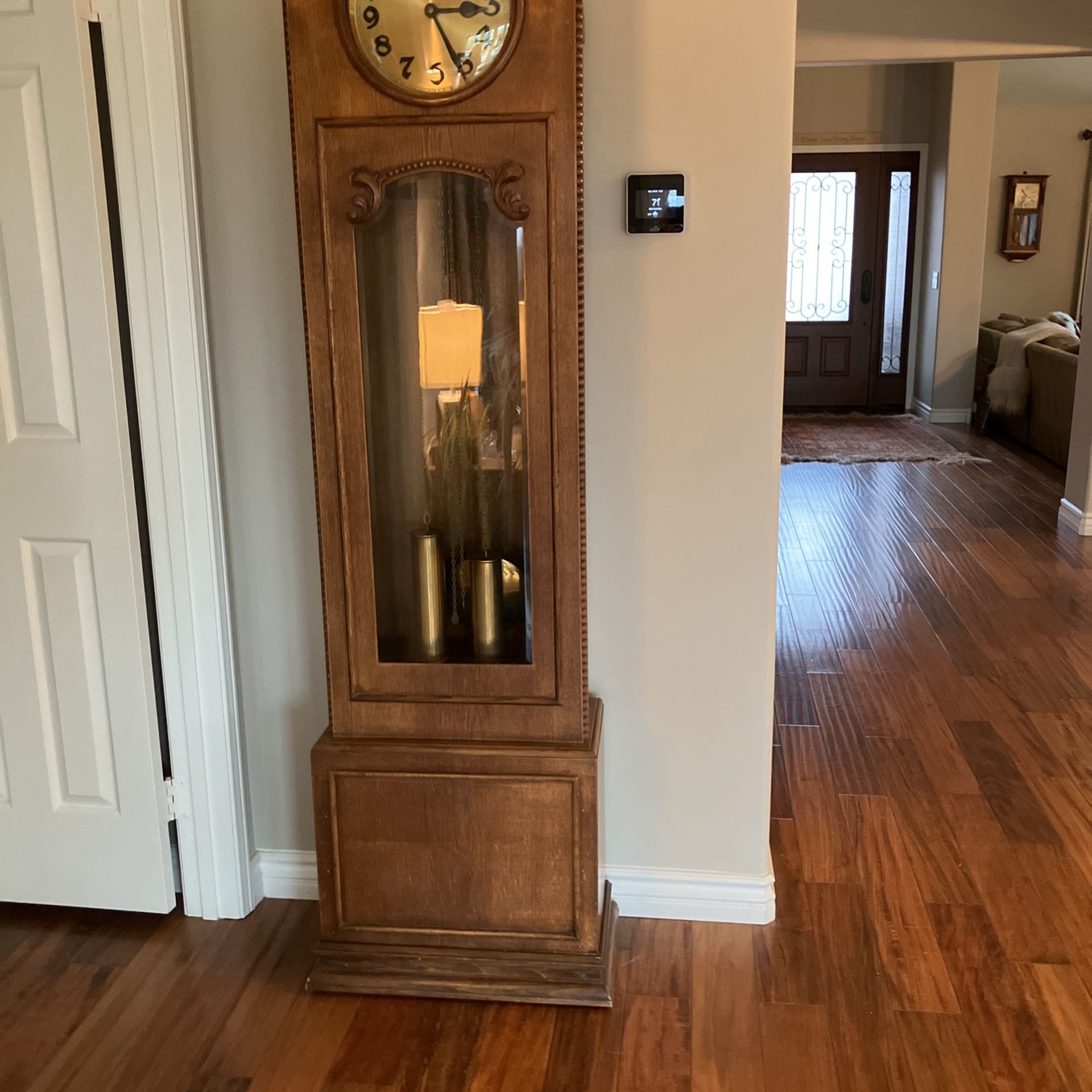 Grandfather clock.  
