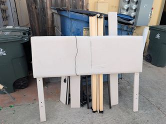 Free bed frame in the alley of Missouri and Haines