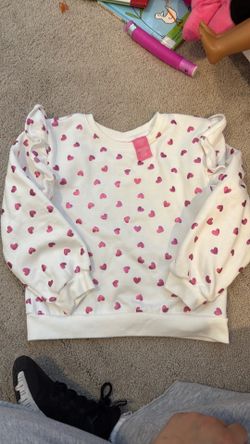 Girls heart sweatpants set size 7/8