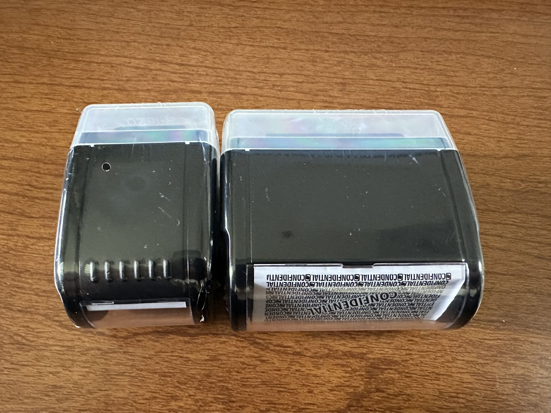 Nezyo 2-Pack Identity Protection Roller Stamps Identity Theft, Confidentiality, Privacy Roller Stamp Information Blocker