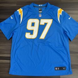 Nike Joey Bosa #97 Los Angeles LA Chargers Home On-Field Jersey Men’s 3XL