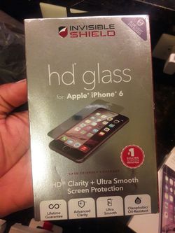 Original iPhone 6 & 6s Tempered glass and case.