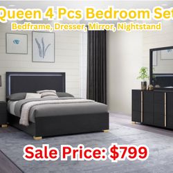 Queen Bedroom Sets They Include Dresser,mirror,and Nightstand.
