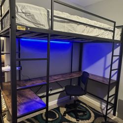 Twin Loft Bed With Desk (2 Available) 