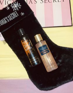Victoria’s Secret Christmas Bot Amber Romance Shimer Fragance And Could Splash Plus Free Stoking