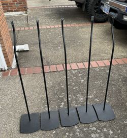 Bose UFS-20 Black Speaker Stands 5x