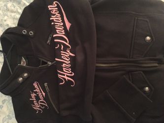 Ladies zip up Harley sweatshirt
