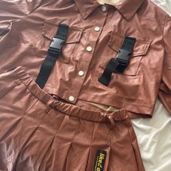 2 Piece Leather outfit 