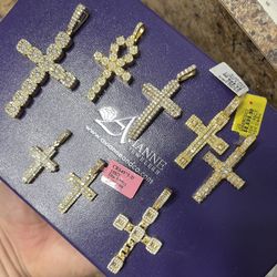 10k Diamond Pendants