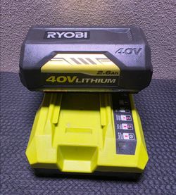 Ryobi battery and charger