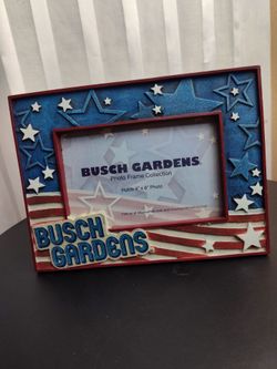 Busch Gardens 4x6 patriotic 4th of July Stars photo frame